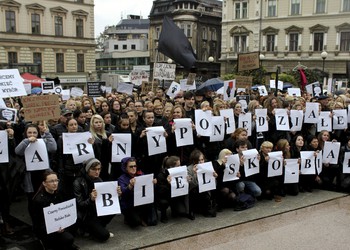 3.10.2016 Czarny Protest w Bielsku-Białej